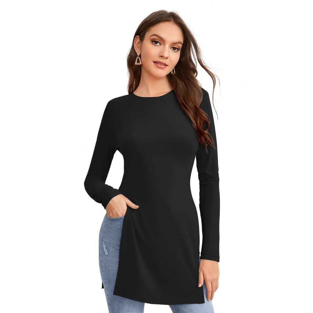 Women's Western Wear Hosiery T-Shirts (Black)