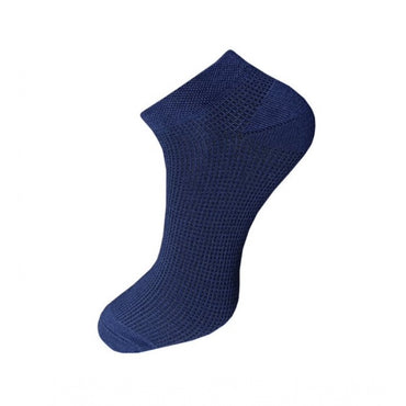 3_Pair Set Unisex Casual Cotton Solid Ankle Length Socks (Multicolor)