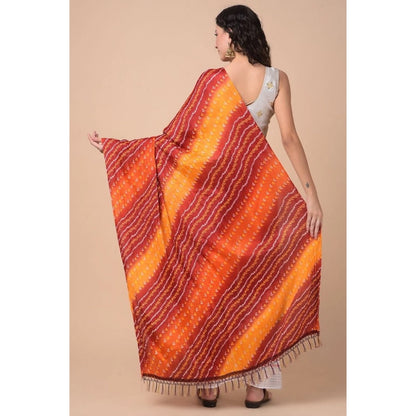 Women's Chanderi Printed Shawl (Multicolor, Length: 2.25 to 2.50 Mtr)
