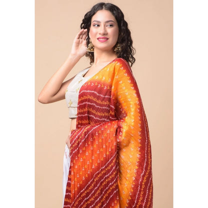 Women's Chanderi Printed Shawl (Multicolor, Length: 2.25 to 2.50 Mtr)