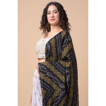 Women's Chanderi Printed Shawl (Multicolor, Length: 2.25 to 2.50 Mtr)