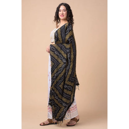 Women's Chanderi Printed Shawl (Multicolor, Length: 2.25 to 2.50 Mtr)