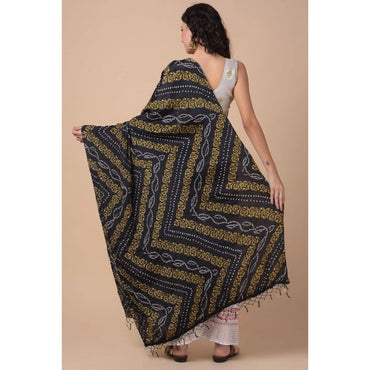 Women's Chanderi Printed Shawl (Multicolor, Length: 2.25 to 2.50 Mtr)