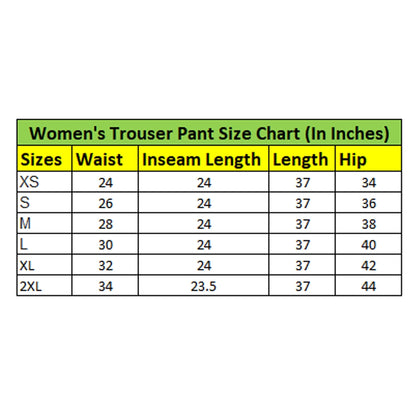 Women's Polyester Animal Print Elasticated Trousers (Orange - Black)