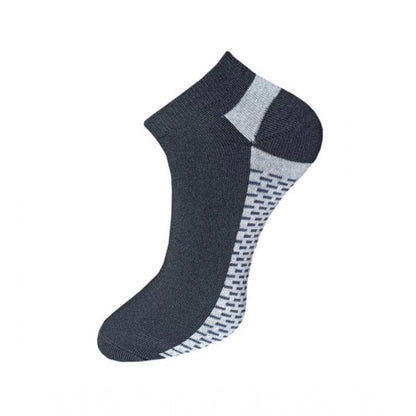3_Pair Set Unisex Casual Cotton Solid Ankle Length Socks (Multicolor)