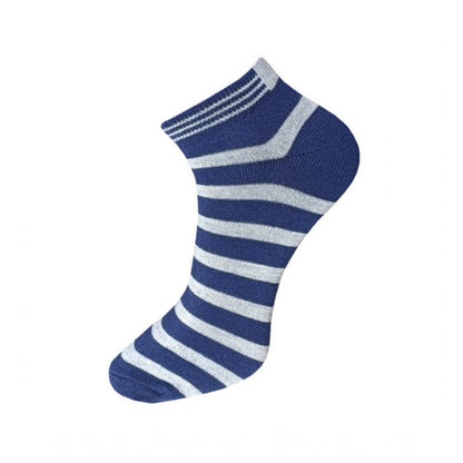 3_Pair Set Unisex Casual Cotton Solid Ankle Length Socks (Multicolor)
