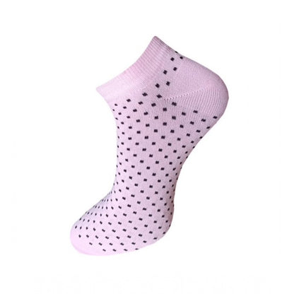 3_Pair Set Unisex Casual Cotton Printed Ankle Length Socks (Multicolor)