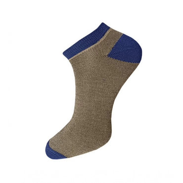 3_Pair Set Unisex Casual Cotton Solid Ankle Length Socks (Multicolor)