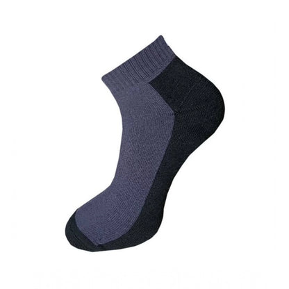 3_Pair Set Unisex Casual Cotton Solid Ankle Length Socks (Multicolor)