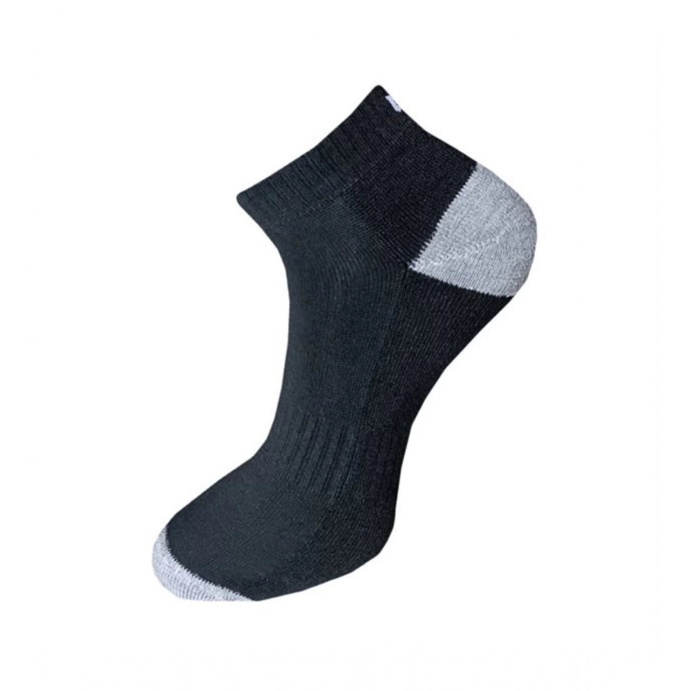 3_Pair Set Unisex Casual Cotton Solid Ankle Length Socks (Multicolor)