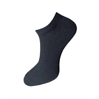 3_Pair Set Unisex Casual Cotton Solid Ankle Length Socks (Multicolor)