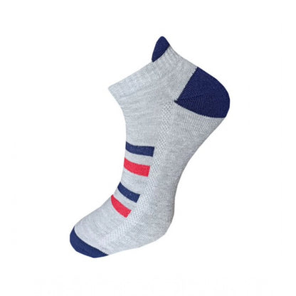 3_Pair Set Unisex Casual Cotton Printed Ankle Length Socks (Multicolor)