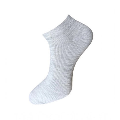 3_Pair Set Unisex Casual Cotton Solid Ankle Length Socks (Multicolor)