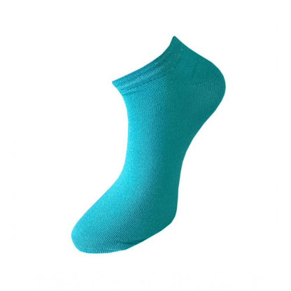 3_Pair Set Unisex Casual Cotton Solid Ankle Length Socks (Multicolor)
