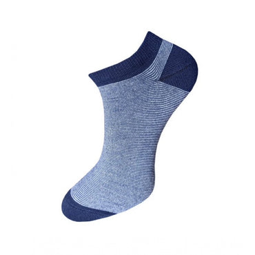 3_Pair Set Unisex Casual Cotton Striped Ankle Length Socks (Multicolor)