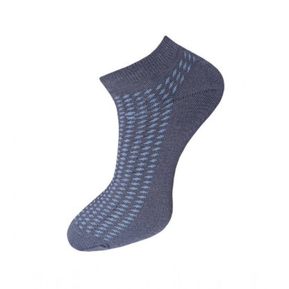 3_Pair Set Unisex Casual Cotton Printed Ankle Length Socks (Multicolor)