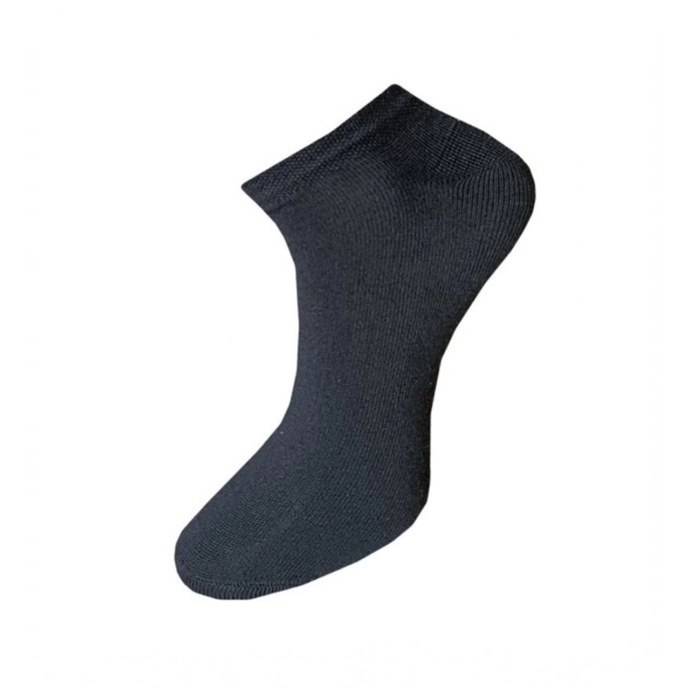 3_Pair Set Unisex Casual Cotton Solid Ankle Length Socks (Multicolor)