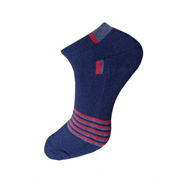 3_Pair Set Unisex Casual Cotton Striped Ankle Length Socks (Multicolor)