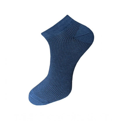 3_Pair Set Unisex Casual Cotton Solid Ankle Length Socks (Multicolor)