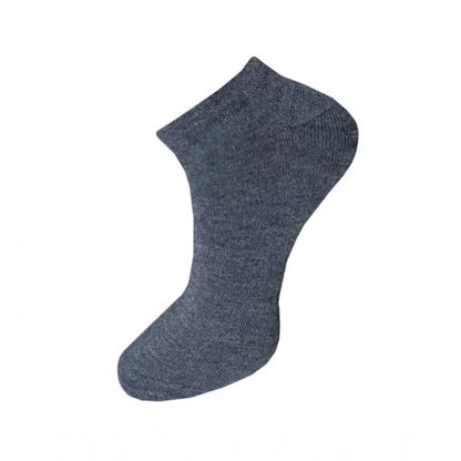 3_Pair Set Unisex Casual Cotton Solid Ankle Length Socks (Multicolor)