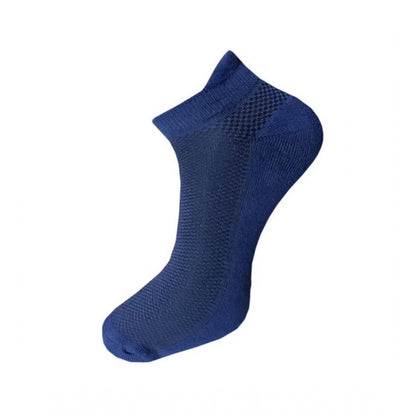 3_Pair Set Unisex Casual Cotton Solid Ankle Length Socks (Multicolor)