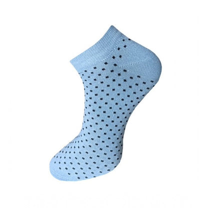 3_Pair Set Unisex Casual Cotton Printed Ankle Length Socks (Multicolor)