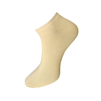3_Pair Set Unisex Casual Cotton Solid Ankle Length Socks (Multicolor)